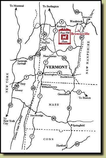 Map to Parris Hill Farm